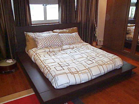 Bedroom on Bedroom  Bed On Wooden Boxed Frame On Wood Planks Flooring   Bedroom 7