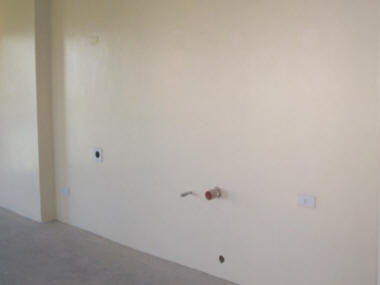 Wall for kitchen counter