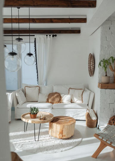 A cool designer's reception area / living room