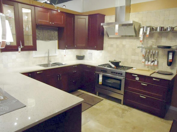 Elegant and modern kitchen with stainless stove and oven